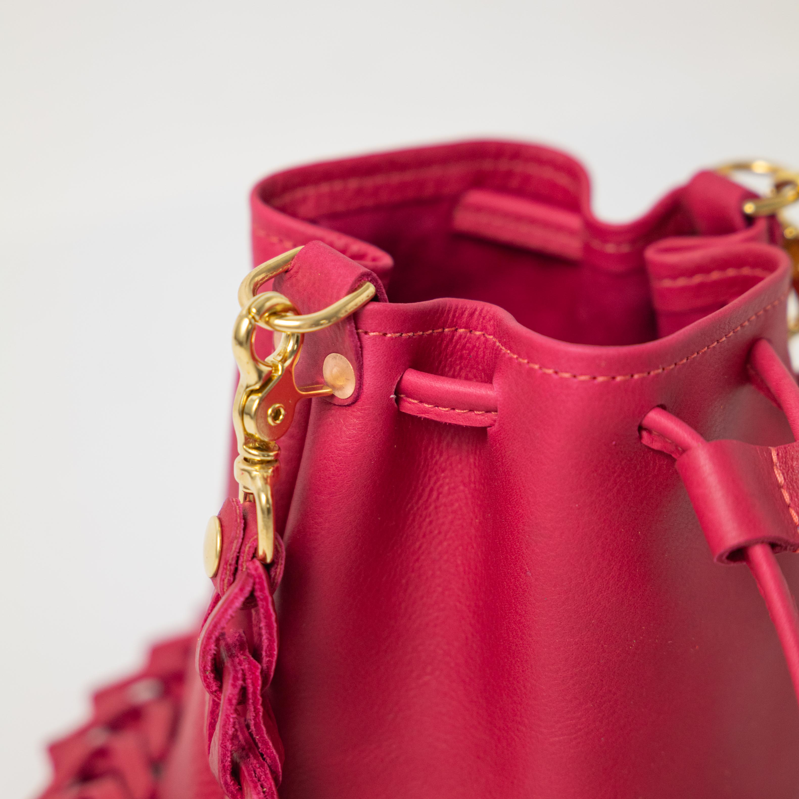 Scratch-and-Dent Rose Cypress Mini Bucket Bag