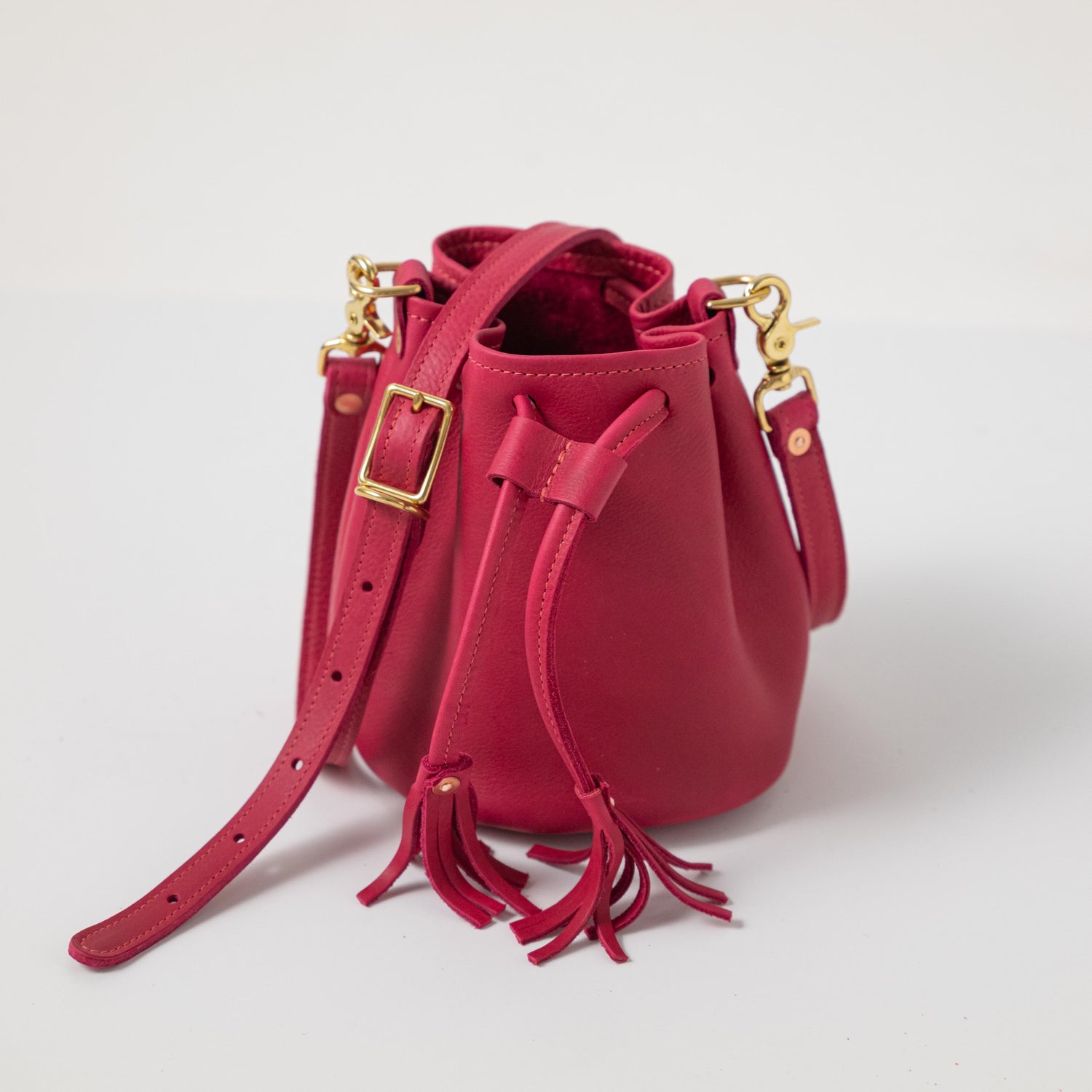 Scratch-and-Dent Rose Cypress Mini Bucket Bag