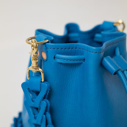 Scratch-and-Dent Cerulean Cypress Mini Bucket Bag