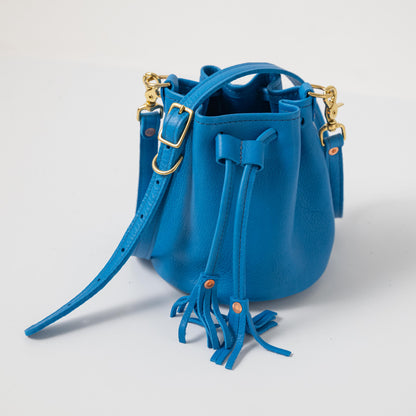 Scratch-and-Dent Cerulean Cypress Mini Bucket Bag