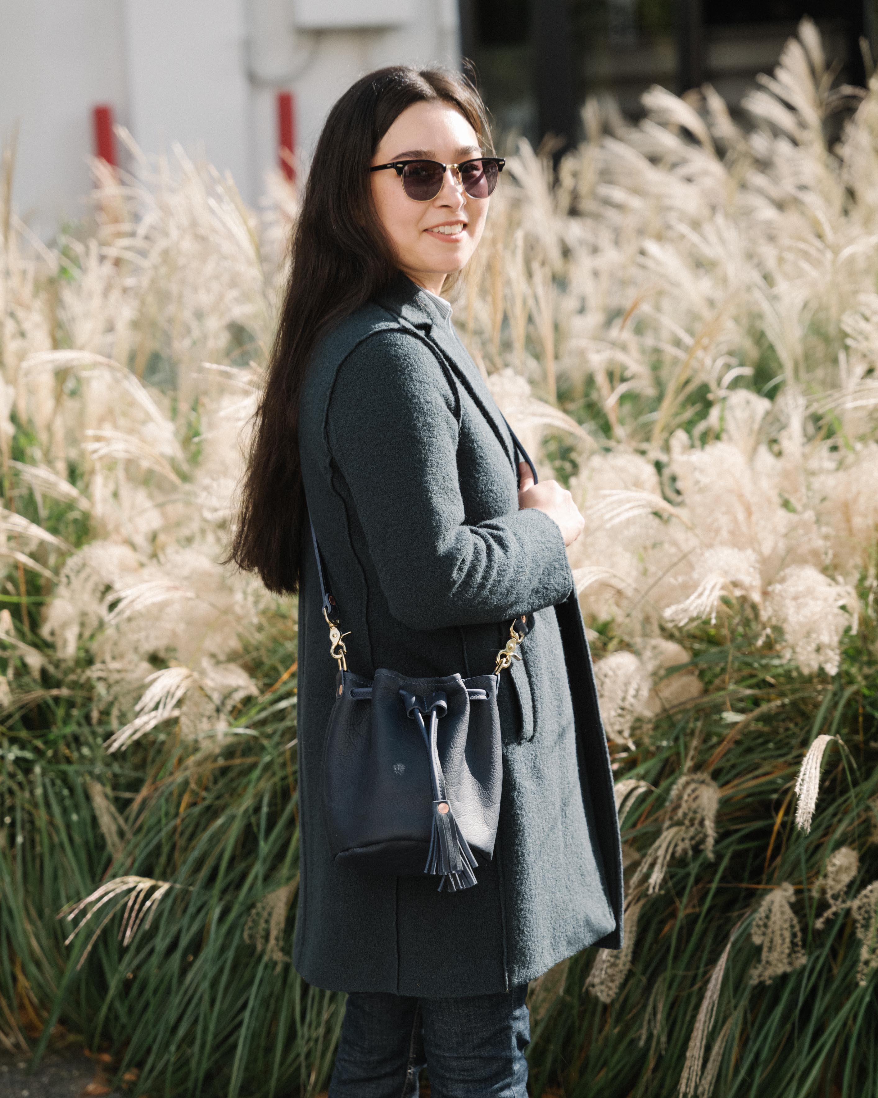 Scratch-and-Dent Red Cypress Mini Bucket Bag