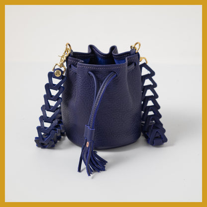 Scratch-and-Dent Violet Cypress Mini Bucket Bag