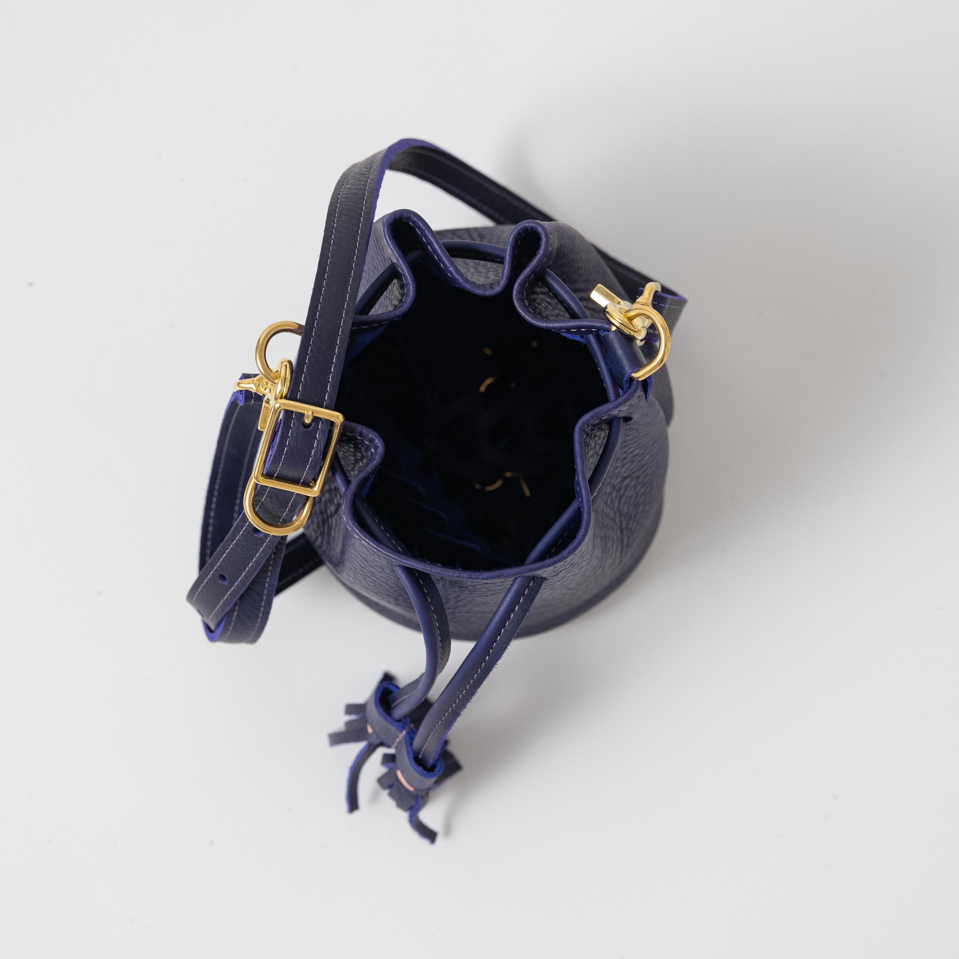 Scratch-and-Dent Violet Cypress Mini Bucket Bag