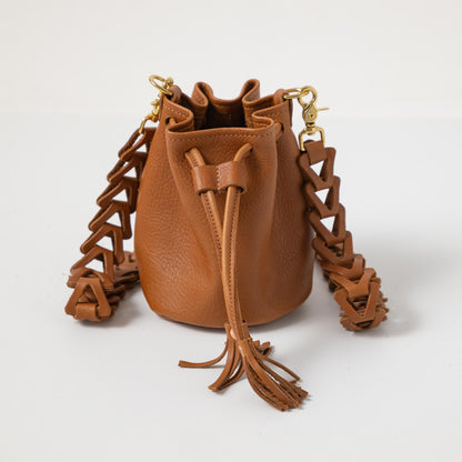 Leather Mini Bucket Bag