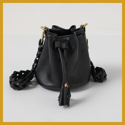 Scratch-and-Dent Black Cypress Mini Bucket Bag