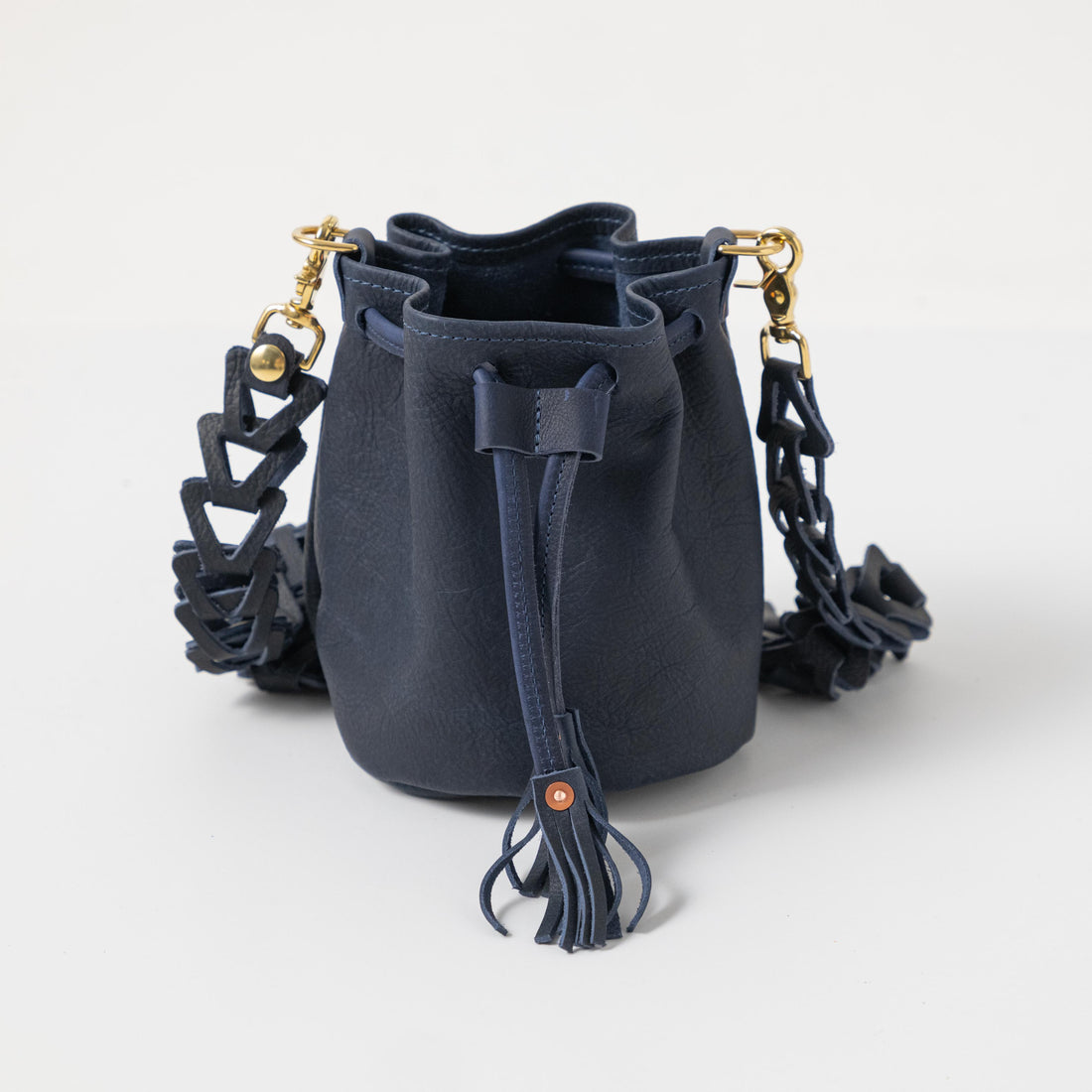 Navy Kodiak Mini Bucket Bag