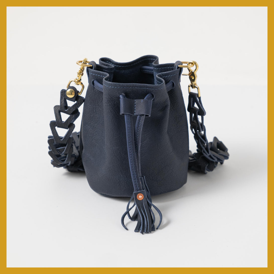 Scratch-and-Dent Navy Kodiak Mini Bucket Bag