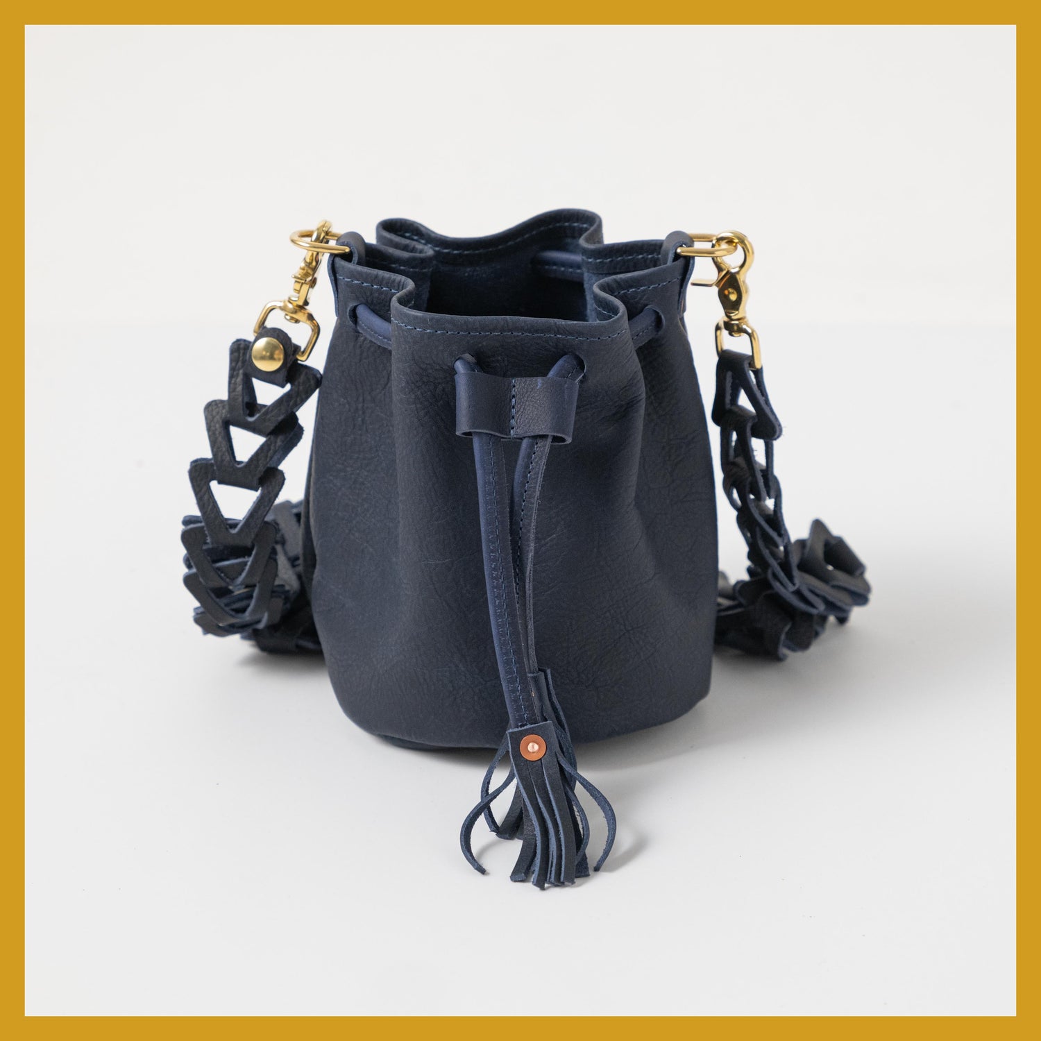 Scratch-and-Dent Navy Kodiak Mini Bucket Bag