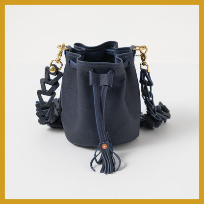 Scratch-and-Dent Navy Kodiak Mini Bucket Bag