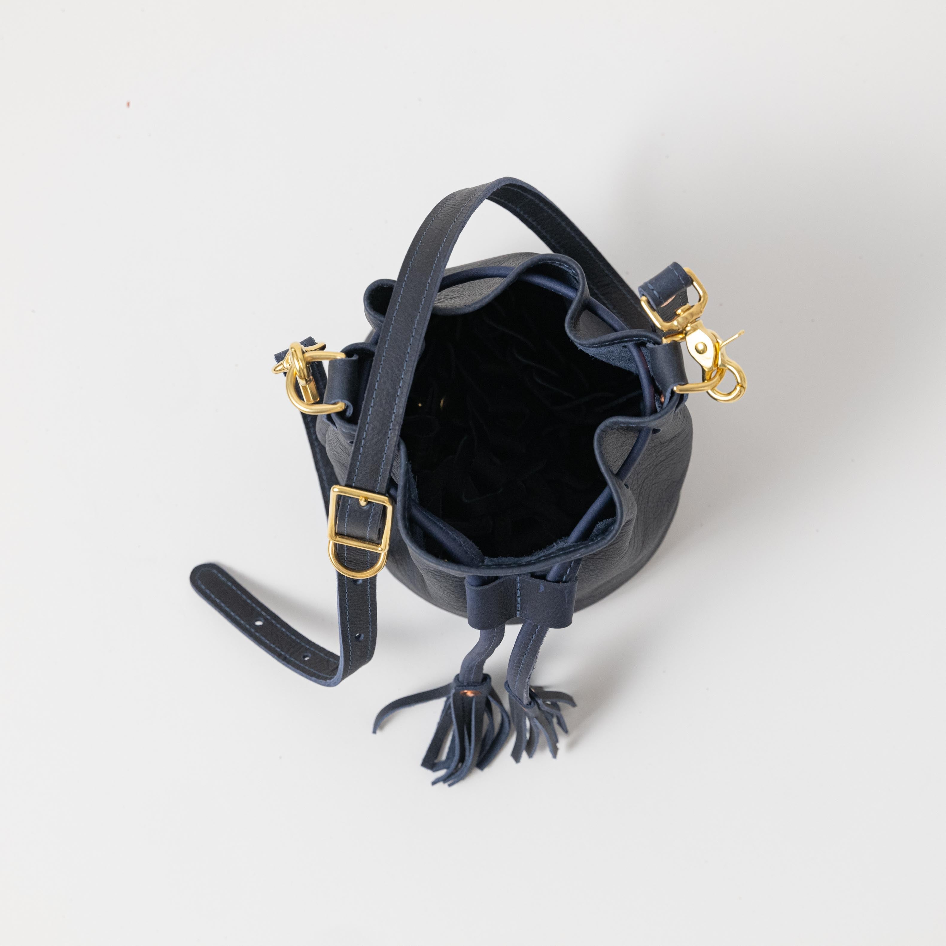 Scratch-and-Dent Navy Kodiak Mini Bucket Bag
