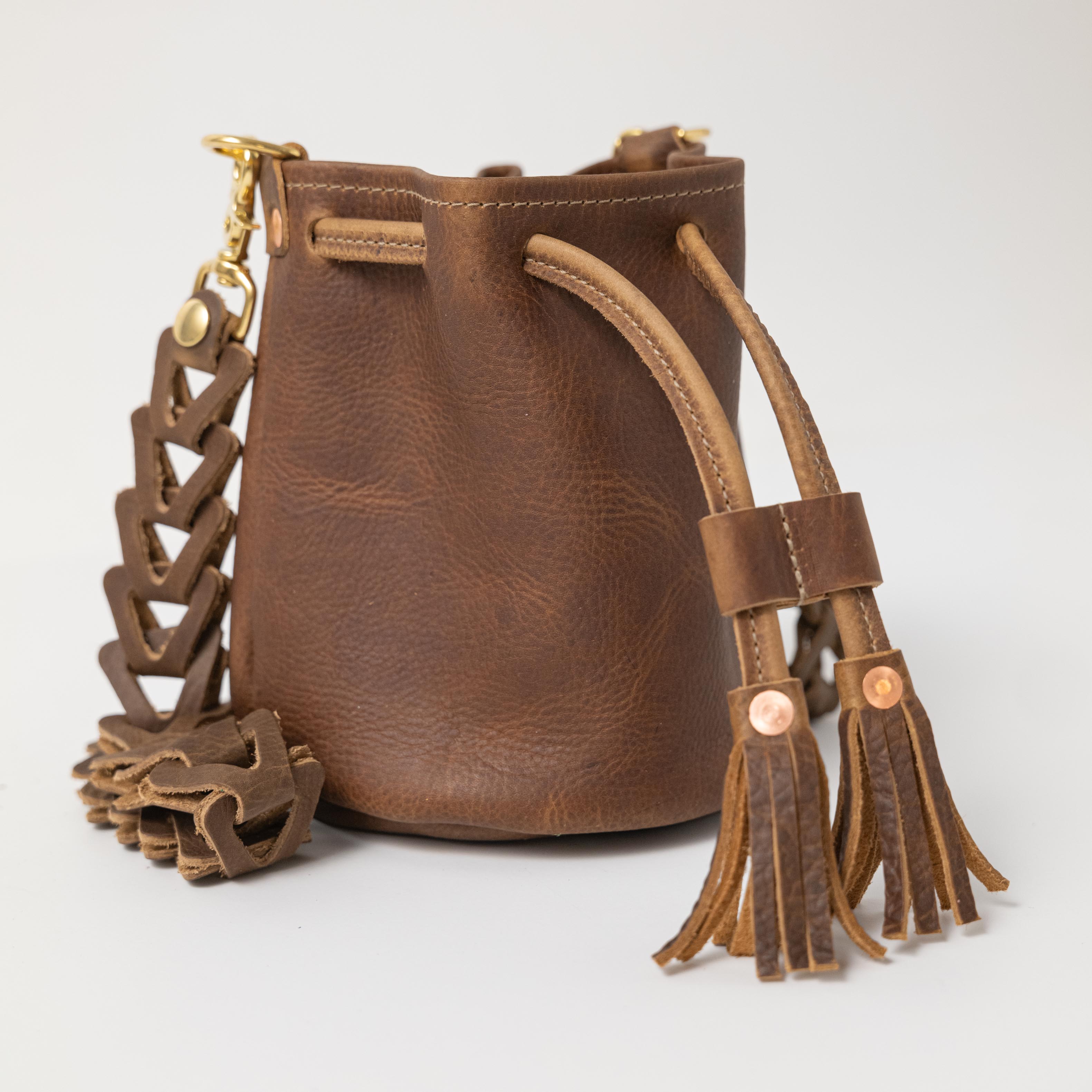 Olive Kodiak Mini Bucket Bag