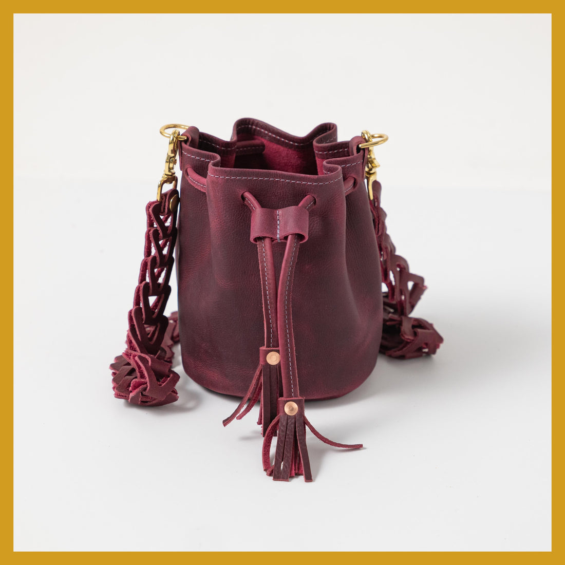 Scratch-and-Dent Purple Kodiak Mini Bucket Bag