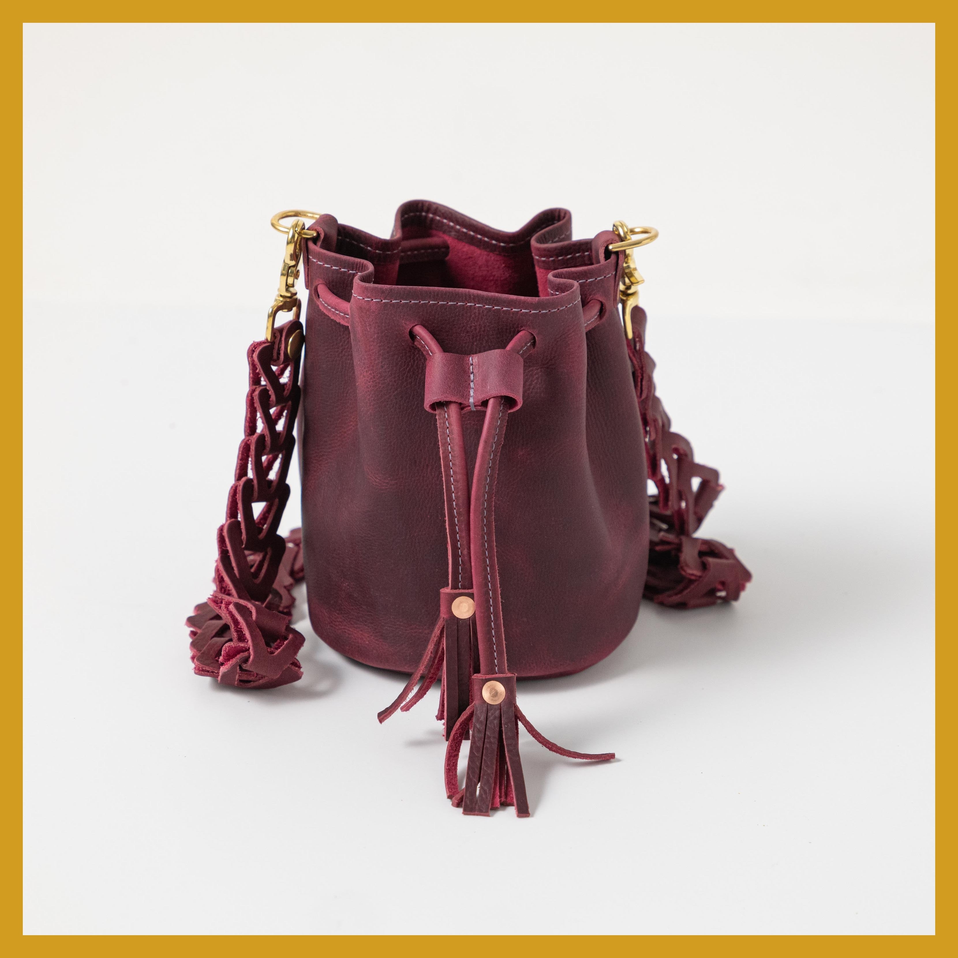 Scratch-and-Dent Purple Kodiak Mini Bucket Bag