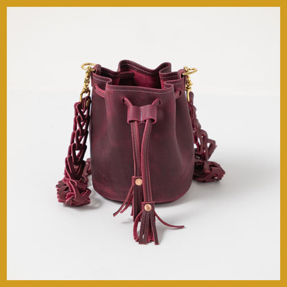 Scratch-and-Dent Purple Kodiak Mini Bucket Bag