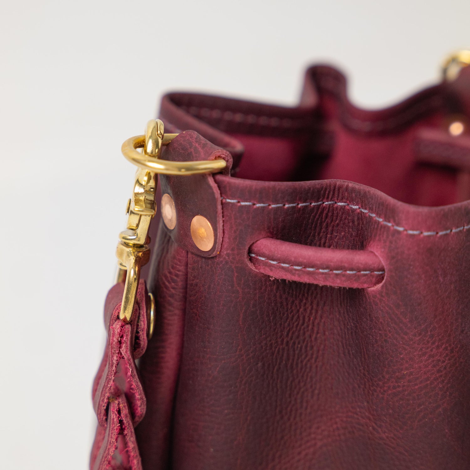 Scratch-and-Dent Purple Kodiak Mini Bucket Bag