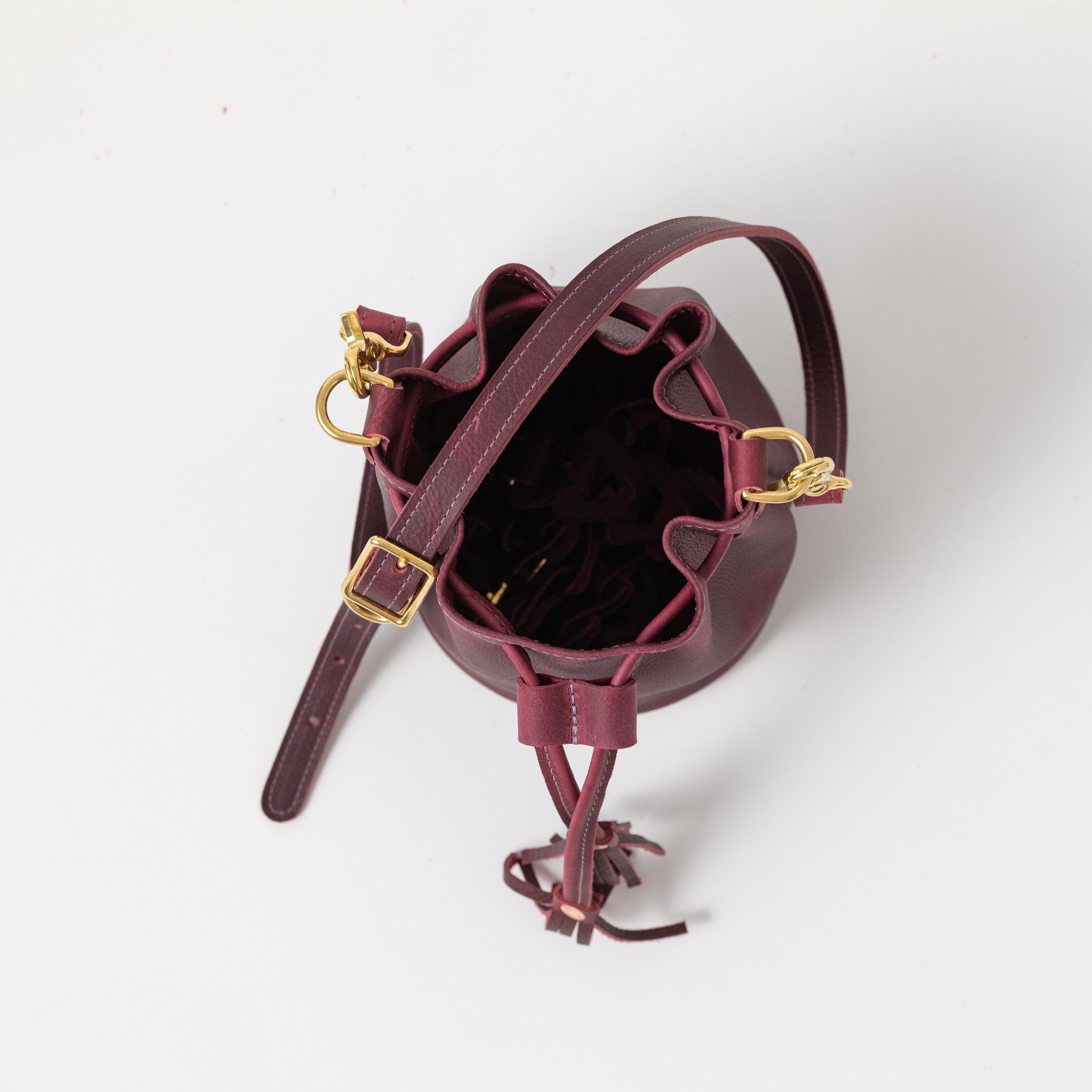 Scratch-and-Dent Purple Kodiak Mini Bucket Bag