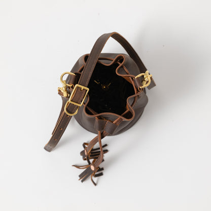 Scratch-and-Dent Brown Kodiak Mini Bucket Bag
