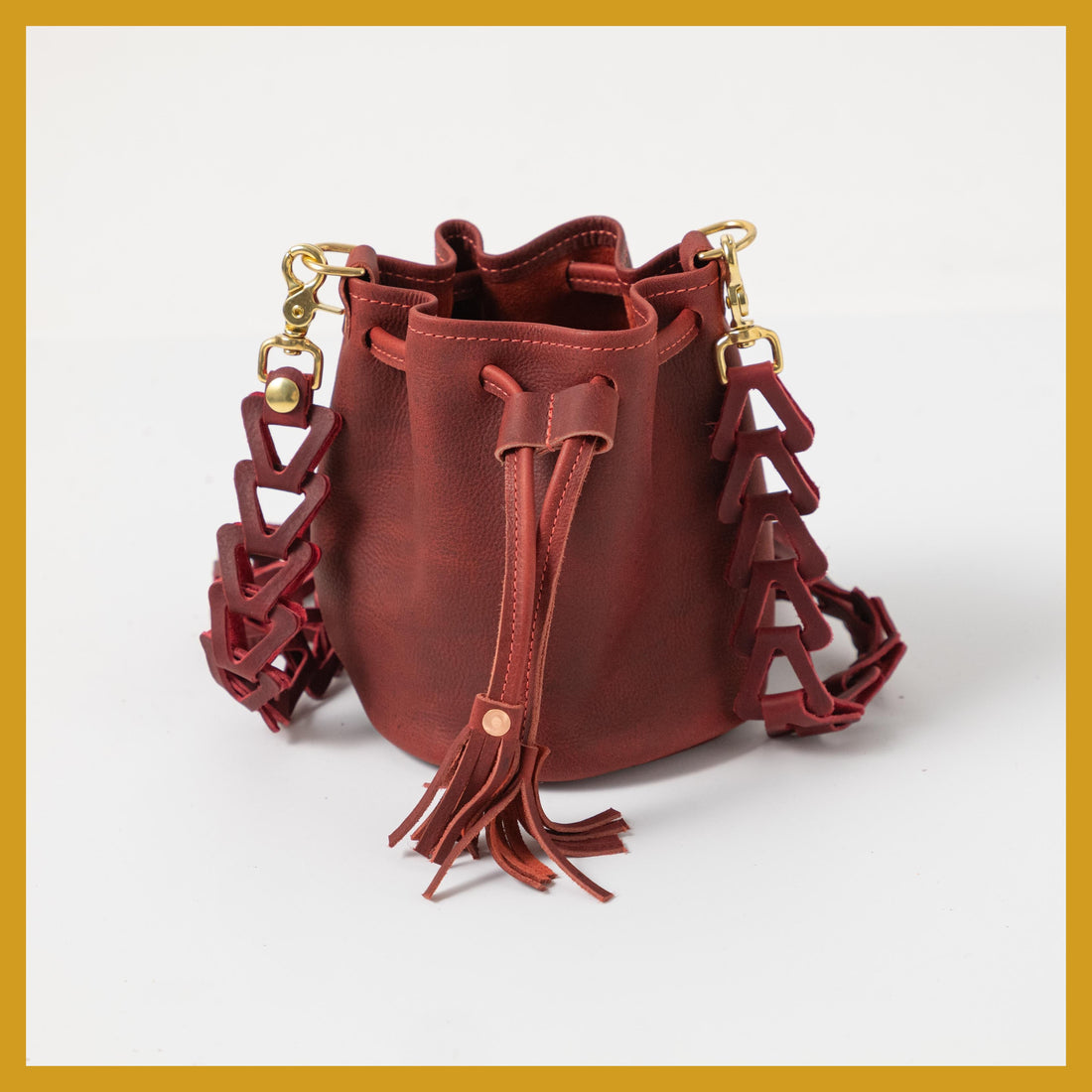 Scratch-and-Dent Red Kodiak Mini Bucket Bag