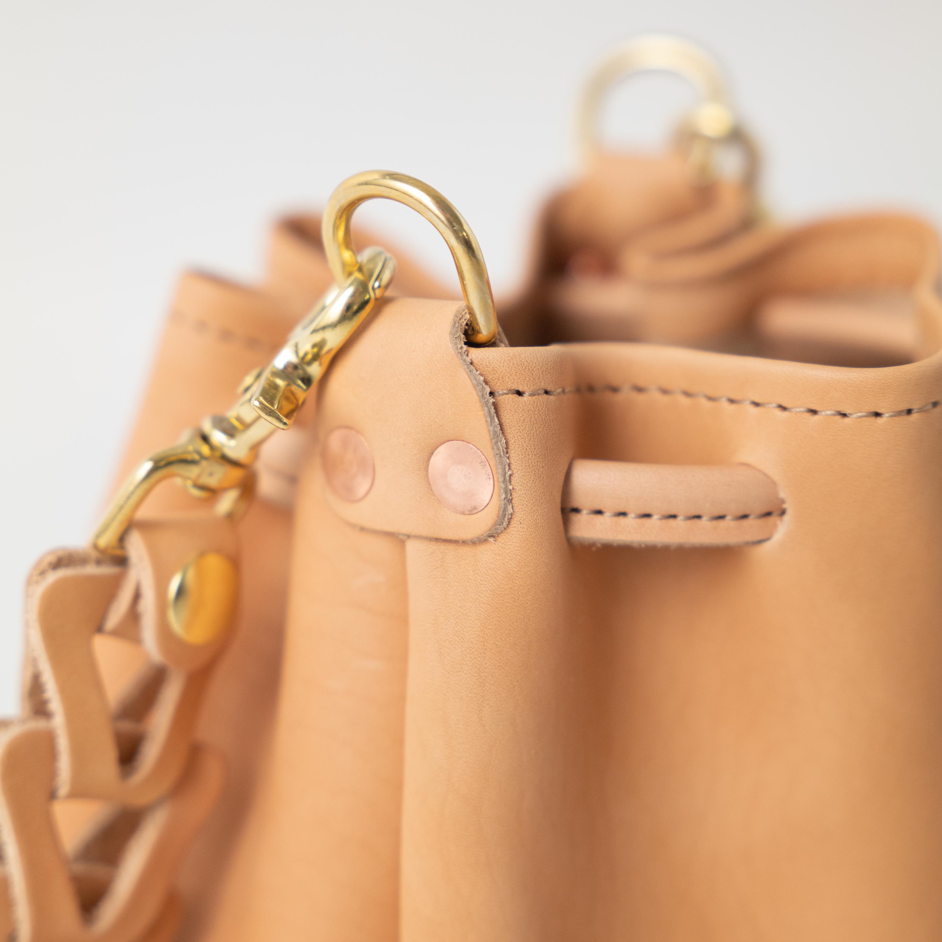 Natural Essex Mini Bucket Bag