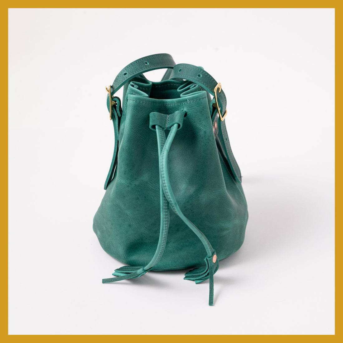 Scratch-and-Dent Teal Kodiak Bucket Bag