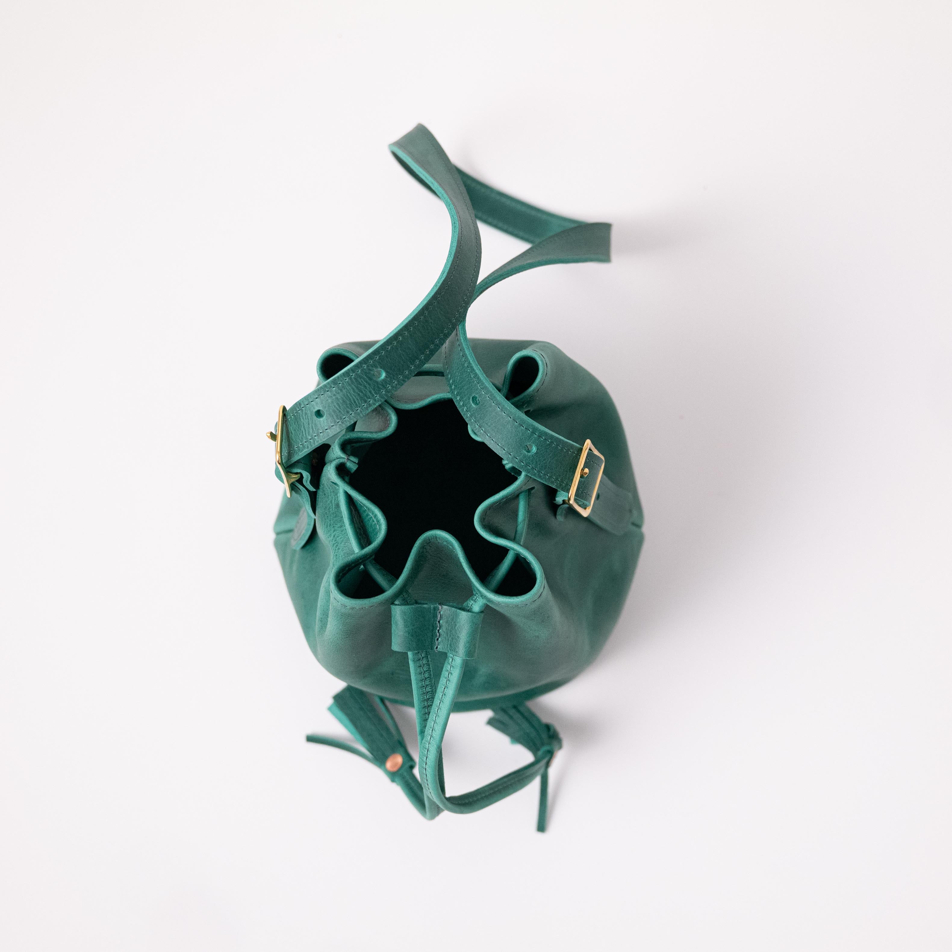 Scratch-and-Dent Teal Kodiak Bucket Bag