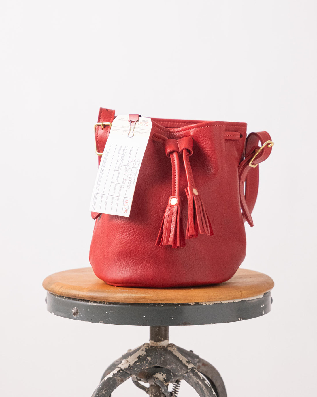 0975 Red Cypress Bucket Bag