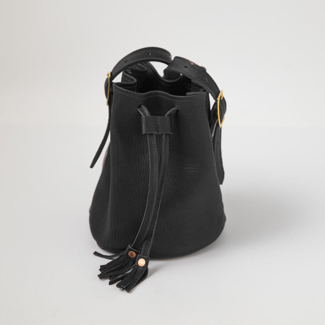 Black Bison Bucket Bag