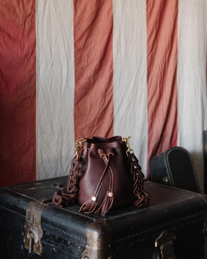 Walnut Bison Mini Bucket Bag