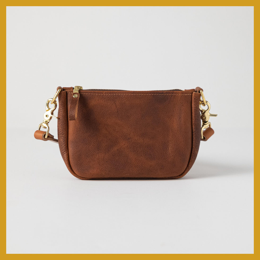 Scratch-and-Dent Tan Kodiak Mini Crossbody Bag