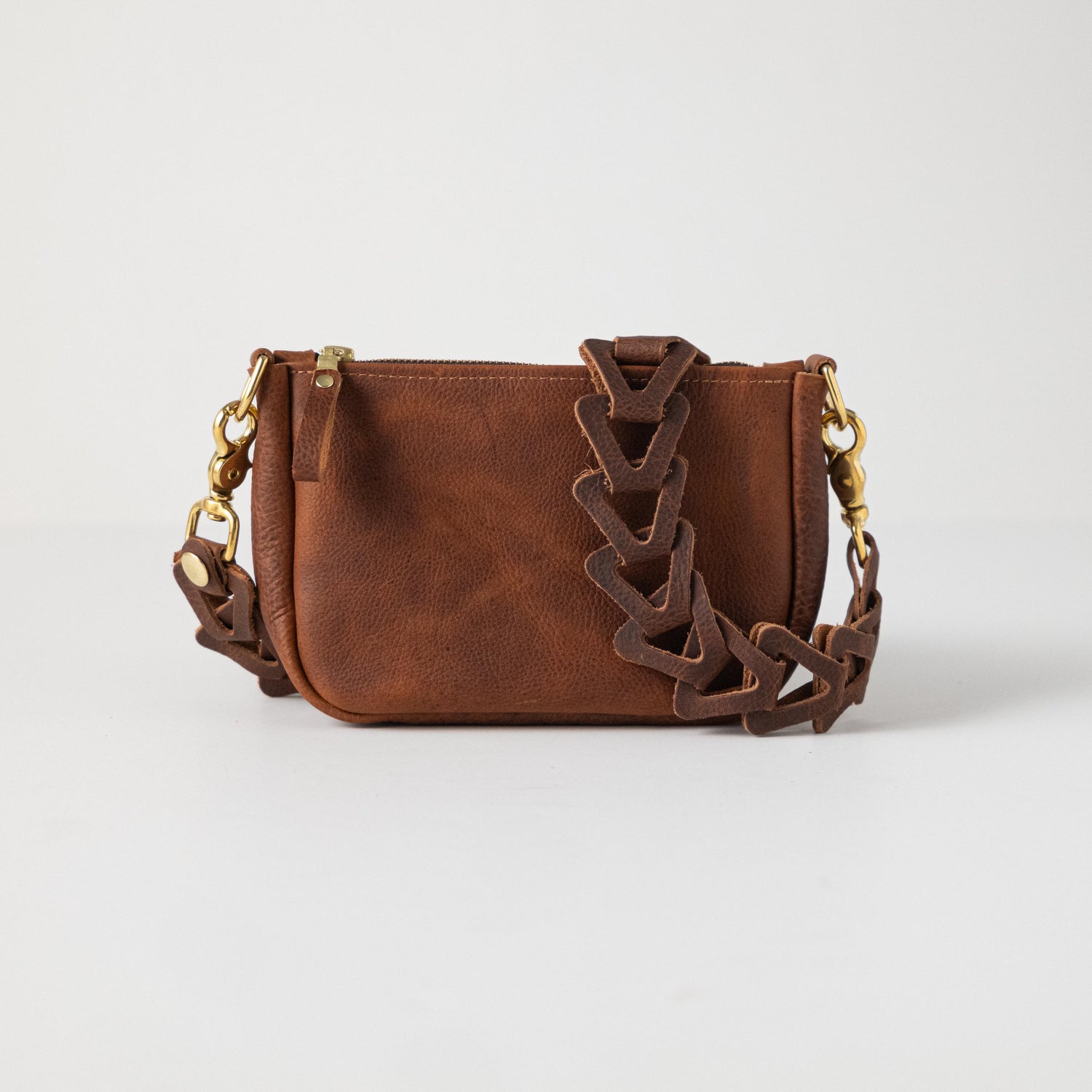 Tan Kodiak Mini Crossbody Bag