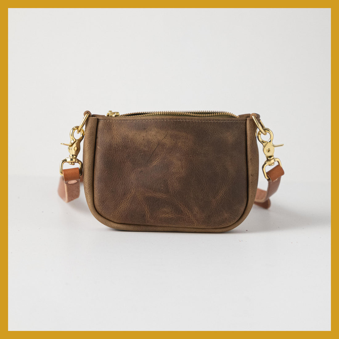 Scratch-and-Dent Olive Kodiak Mini Crossbody Bag