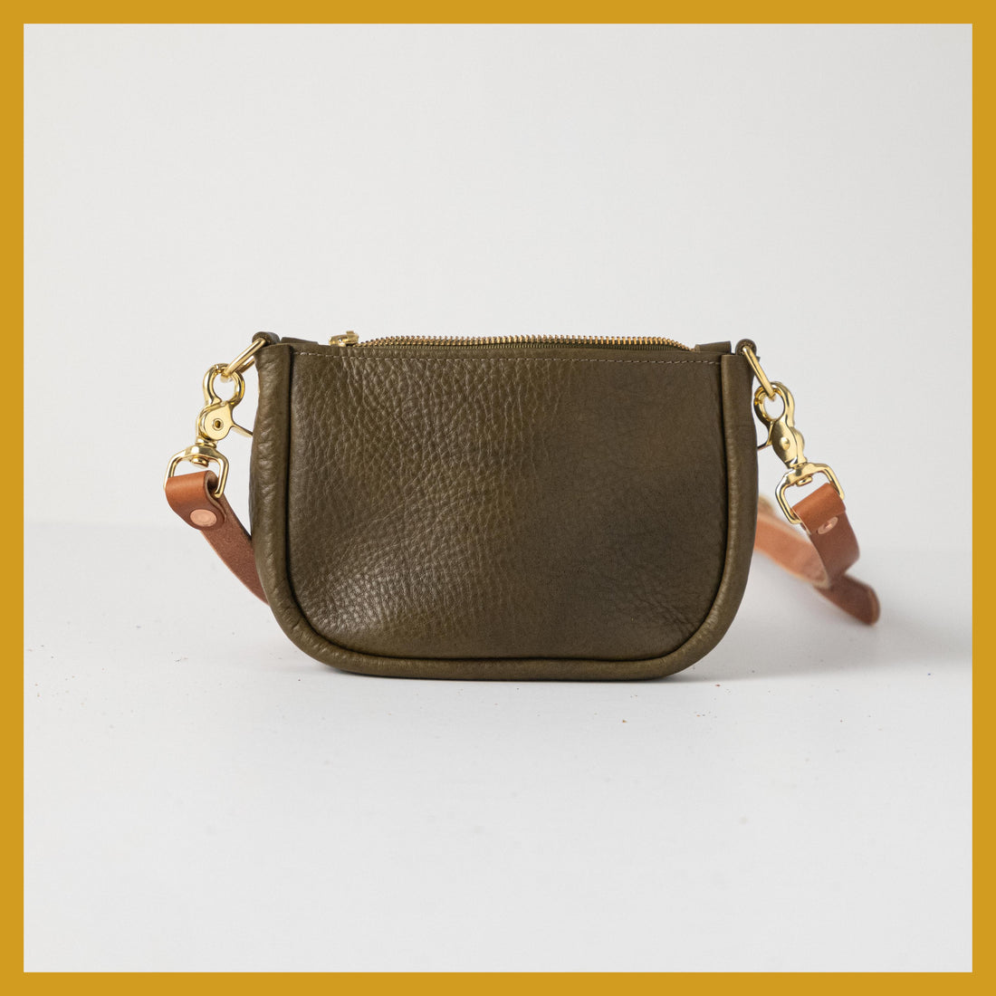 Scratch-and-Dent Olive Cypress Mini Crossbody Bag