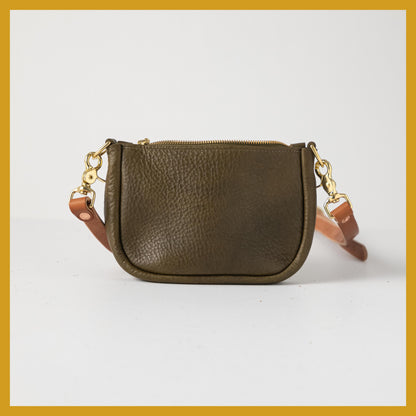Scratch-and-Dent Olive Cypress Mini Crossbody Bag