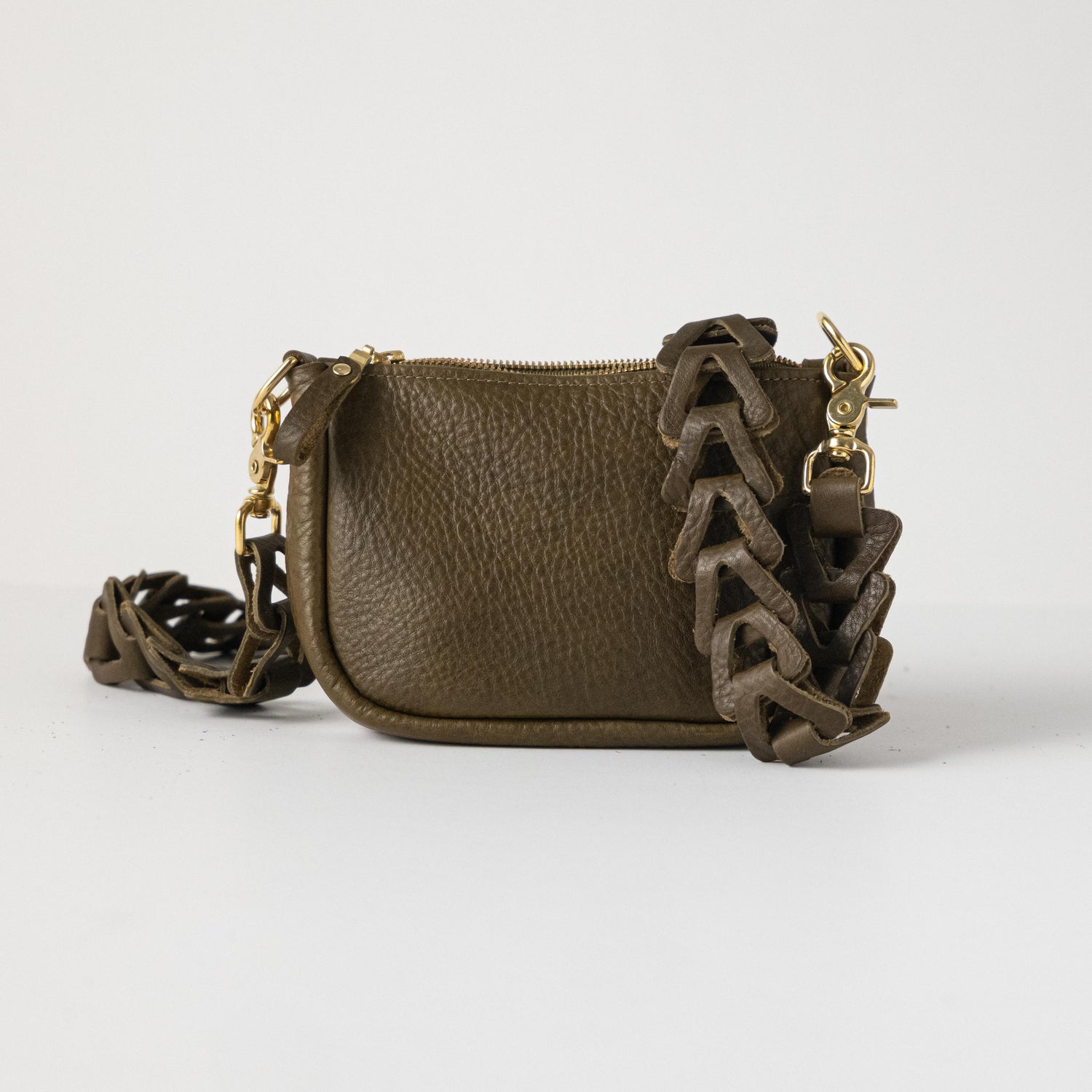 Scratch-and-Dent Olive Cypress Mini Crossbody Bag