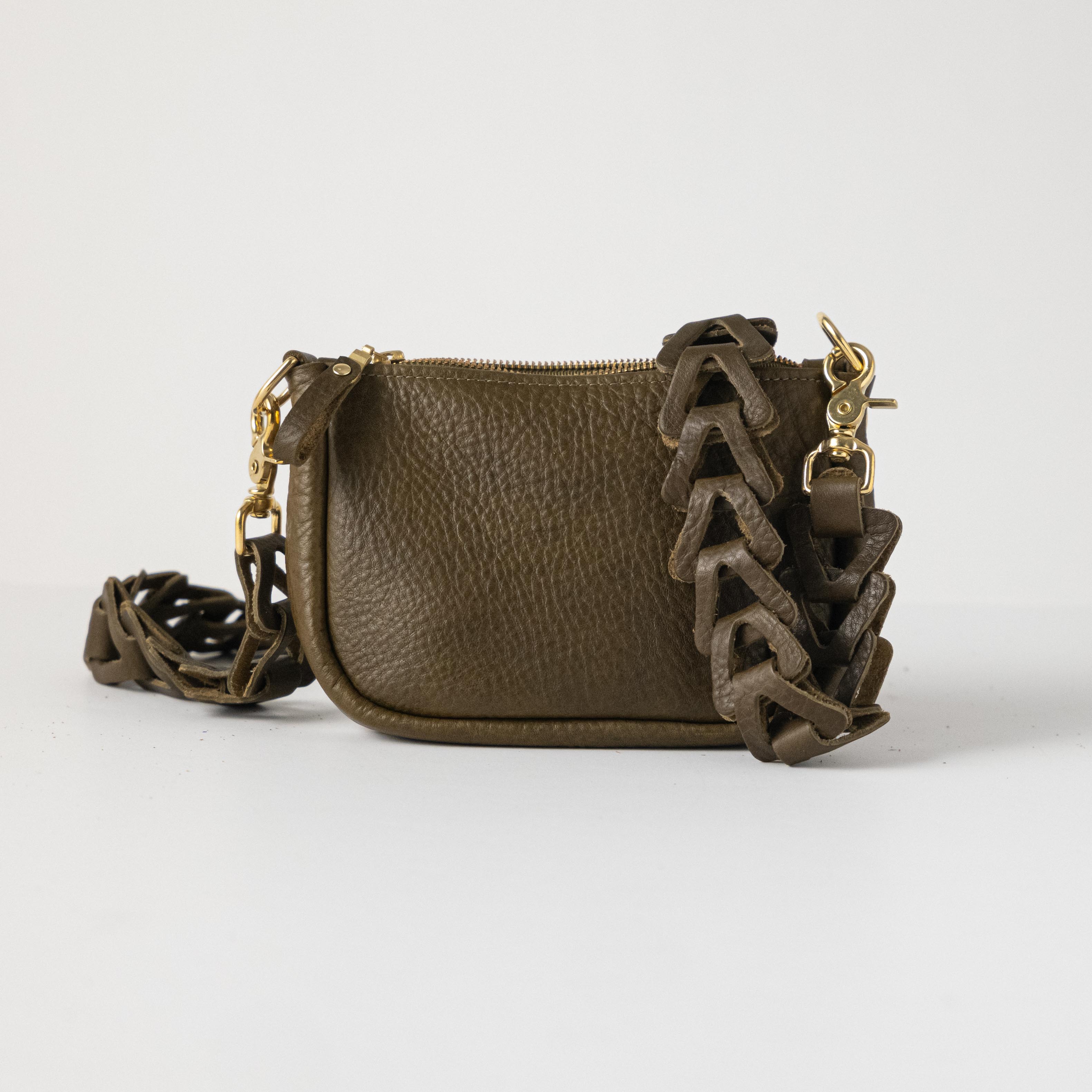 Scratch-and-Dent Olive Cypress Mini Crossbody Bag