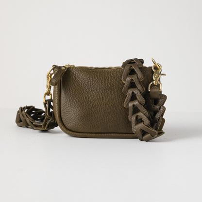 Scratch-and-Dent Olive Cypress Mini Crossbody Bag