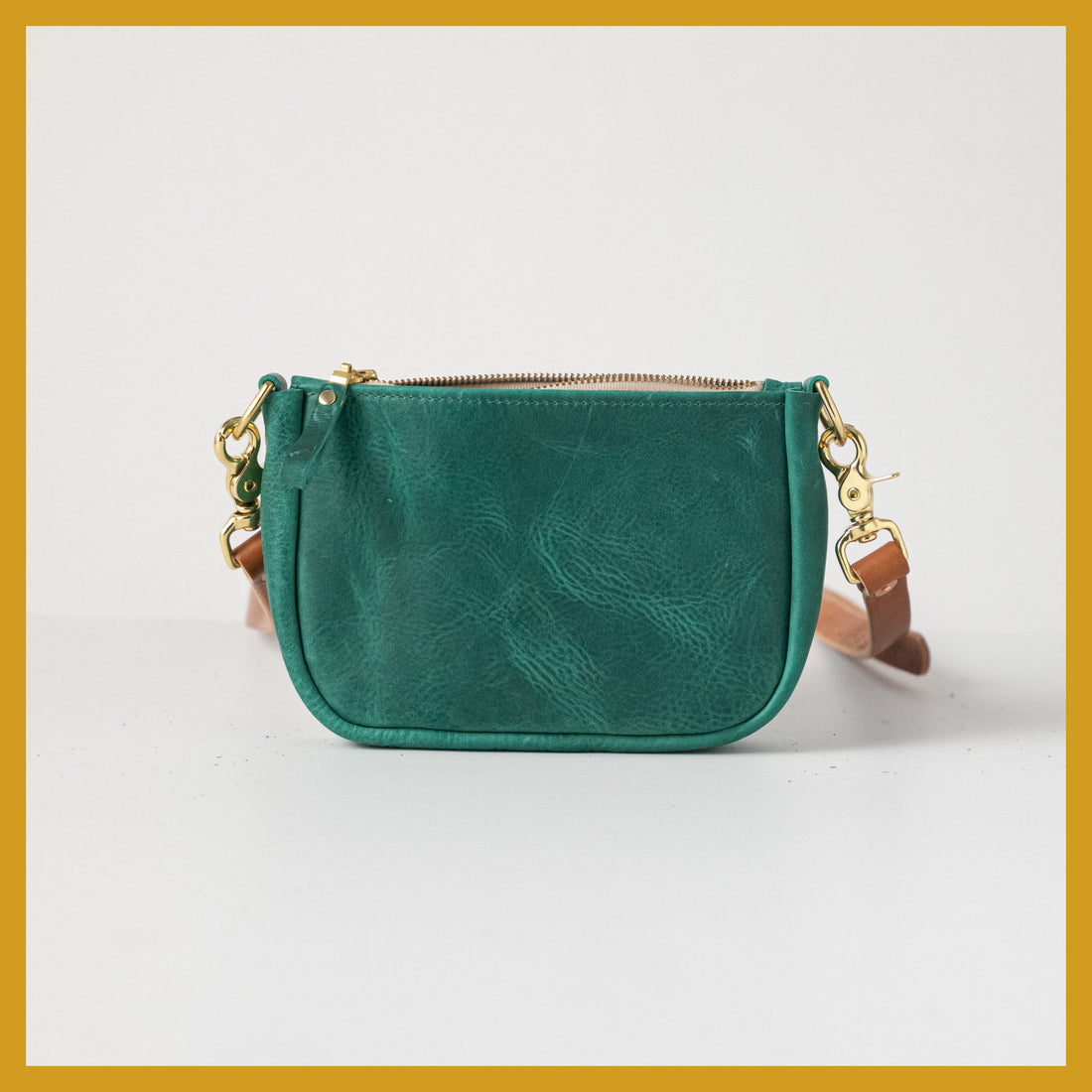 Scratch-and-Dent Teal Kodiak Mini Crossbody Bag
