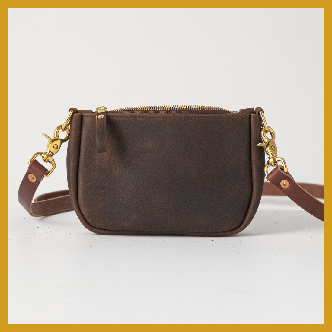 Scratch-and-Dent Brown Kodiak Mini Crossbody Bag