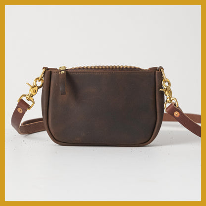 Scratch-and-Dent Brown Kodiak Mini Crossbody Bag