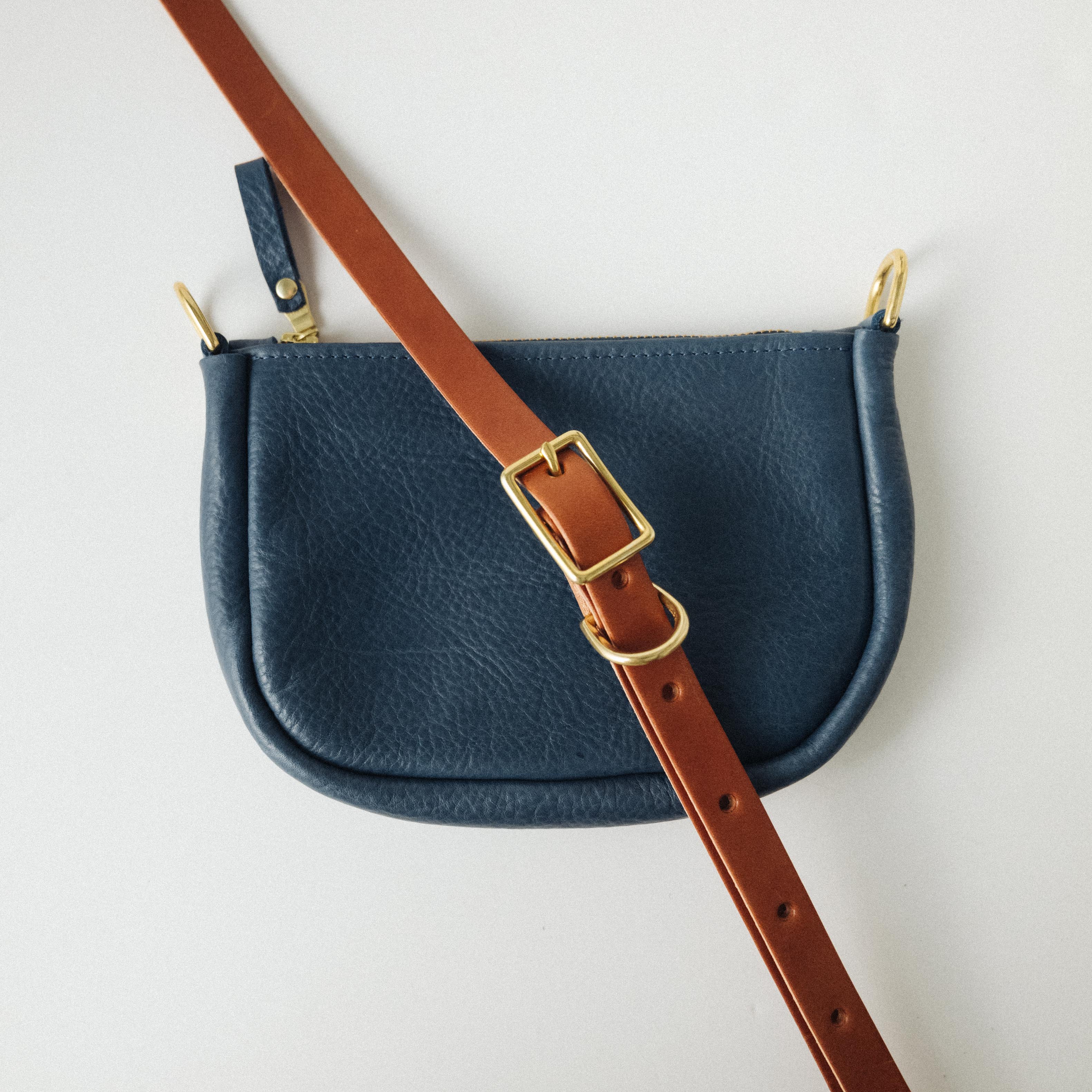 Scratch-and-Dent Blue Cypress Mini Crossbody Bag