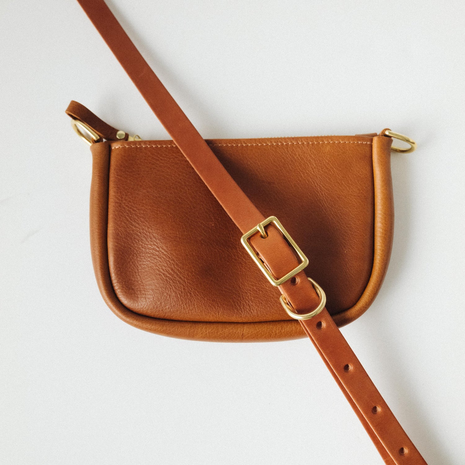 Scratch-and-Dent Cognac Cypress Mini Crossbody Bag