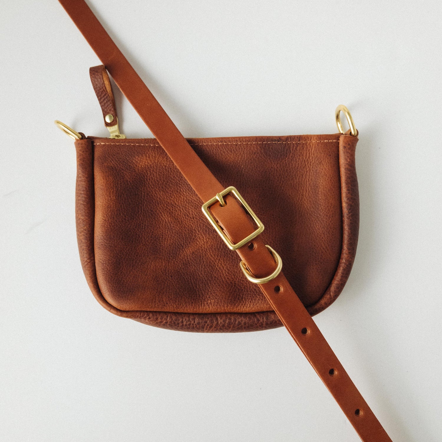 Scratch-and-Dent Tan Kodiak Mini Crossbody Bag