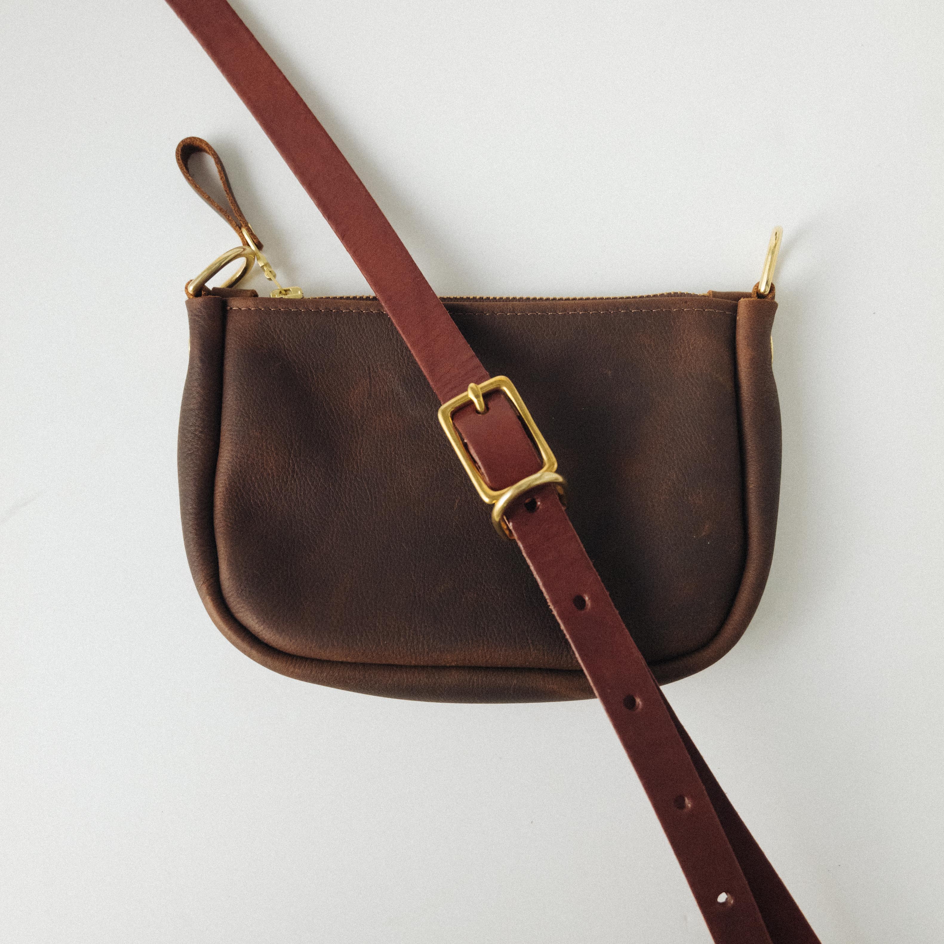 Brown Kodiak Mini Crossbody Bag