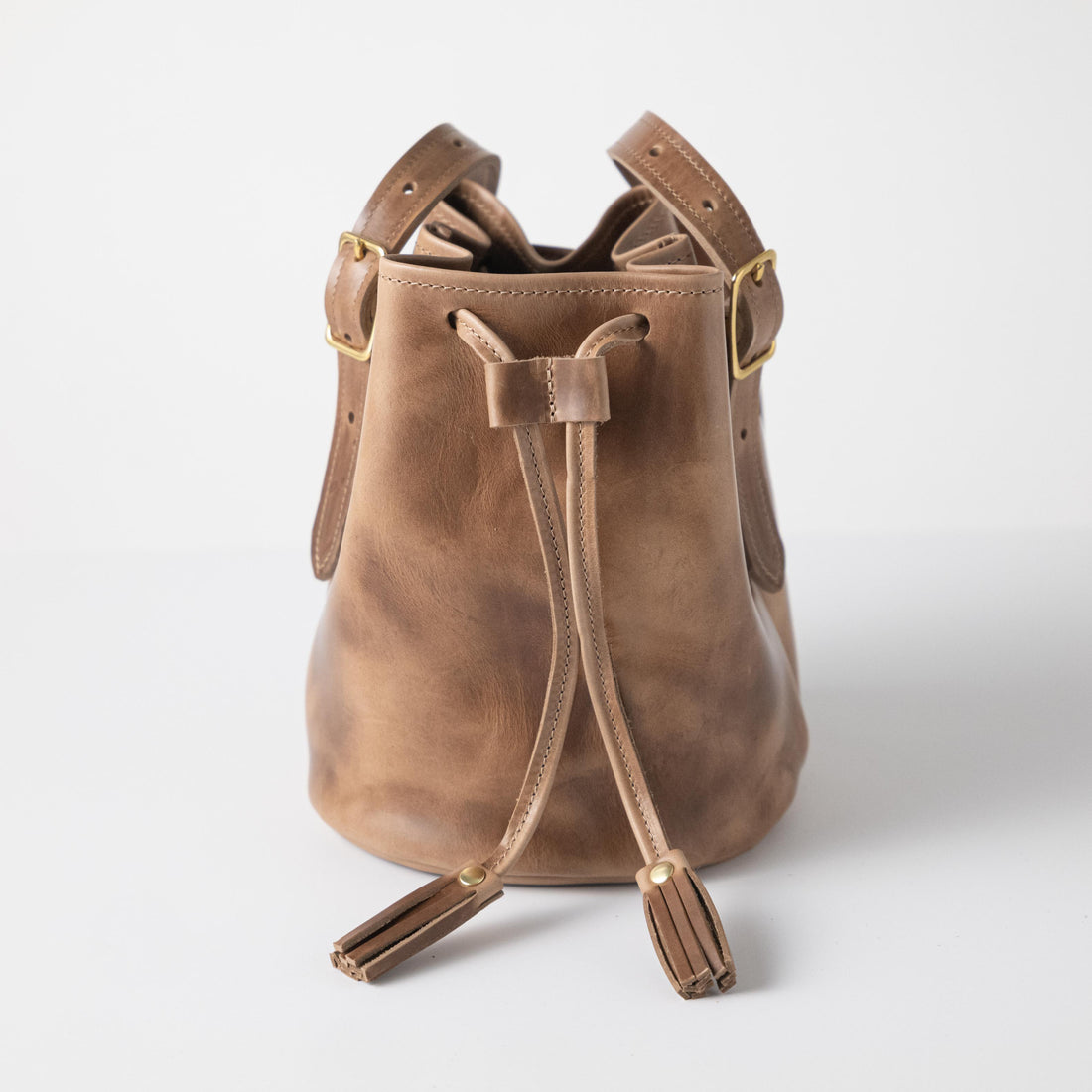 Natural Chromexcel Bucket Bag