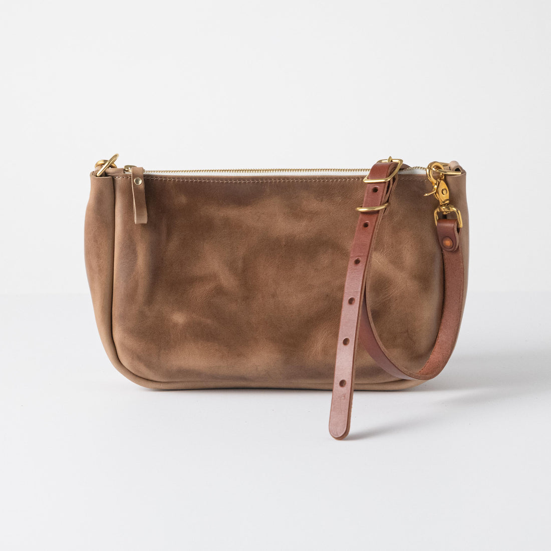 Natural Chromexcel Crossbody Bag