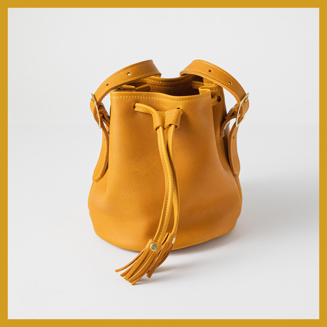 Scratch-and-Dent Marigold Cypress Bucket Bag