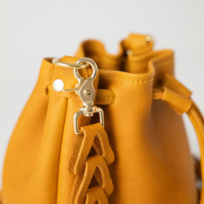 Scratch-and-Dent Marigold Cypress Mini Bucket Bag