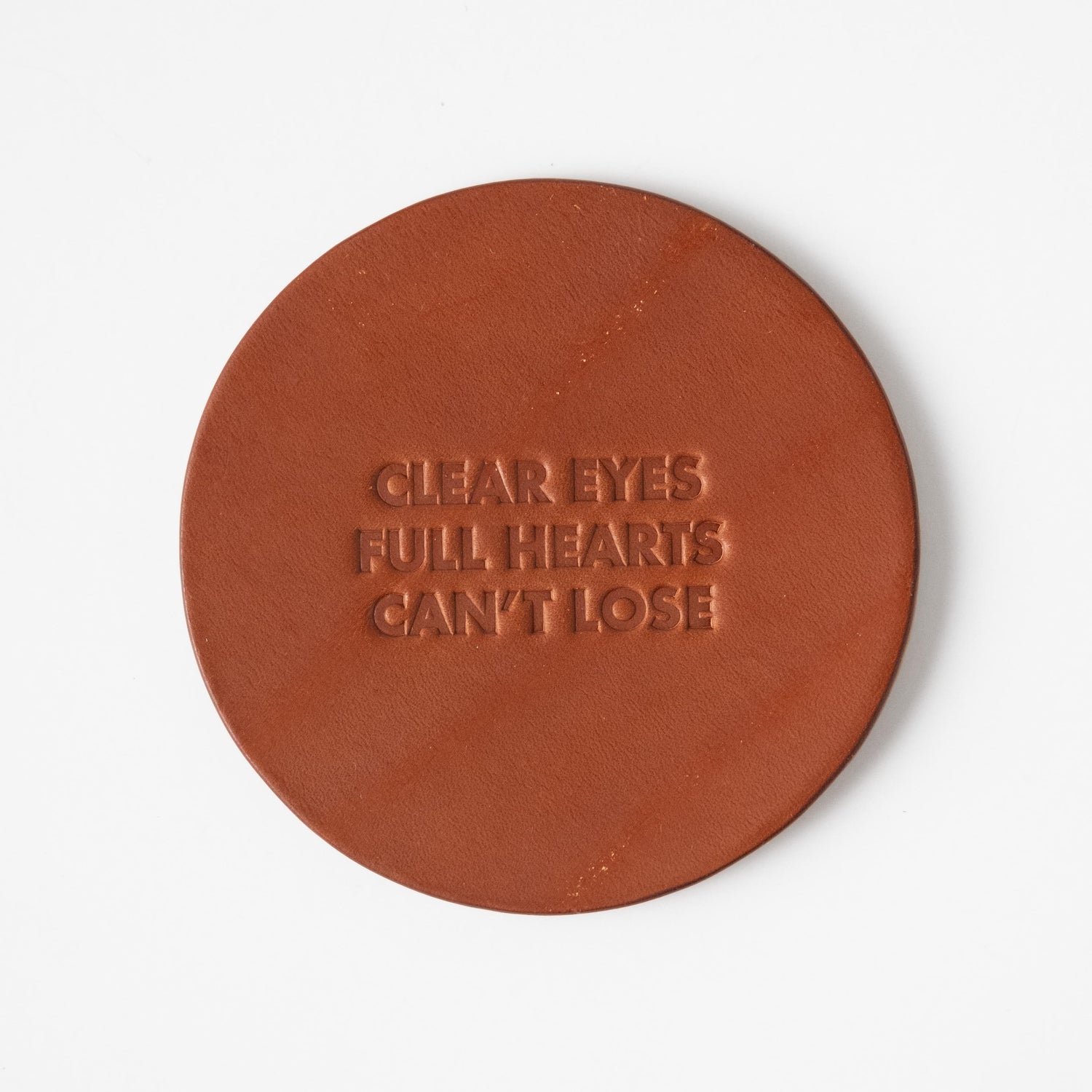 FNL Leather Coaster