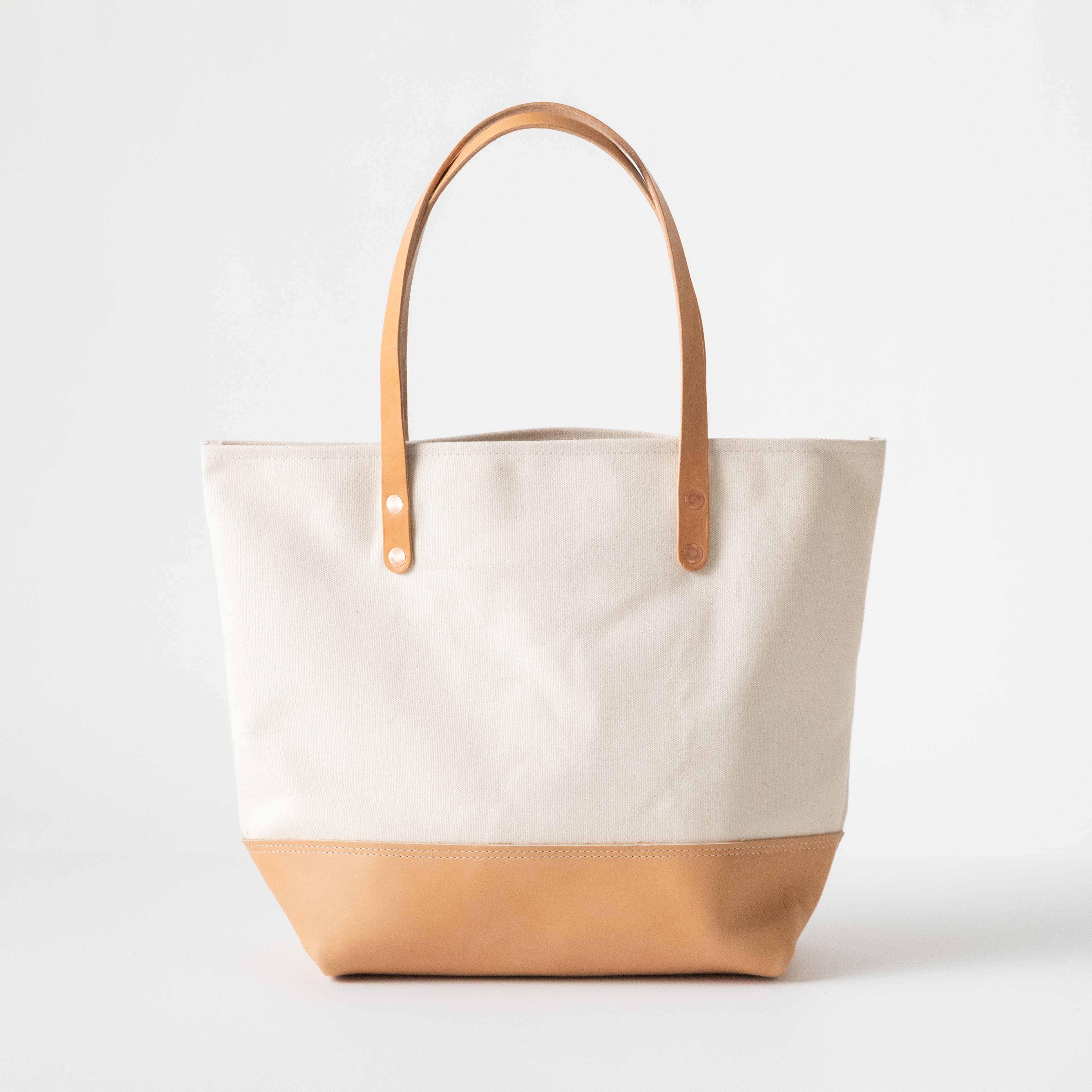 Natural Canvas Panel Tote