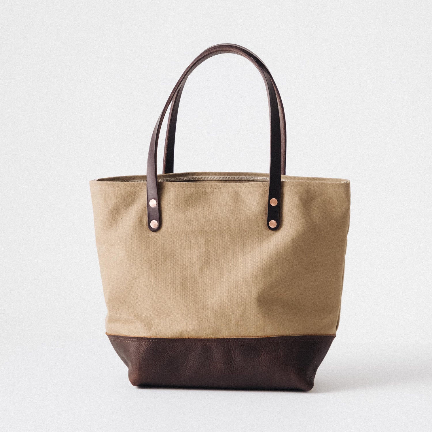 Field Tan Canvas Panel Tote